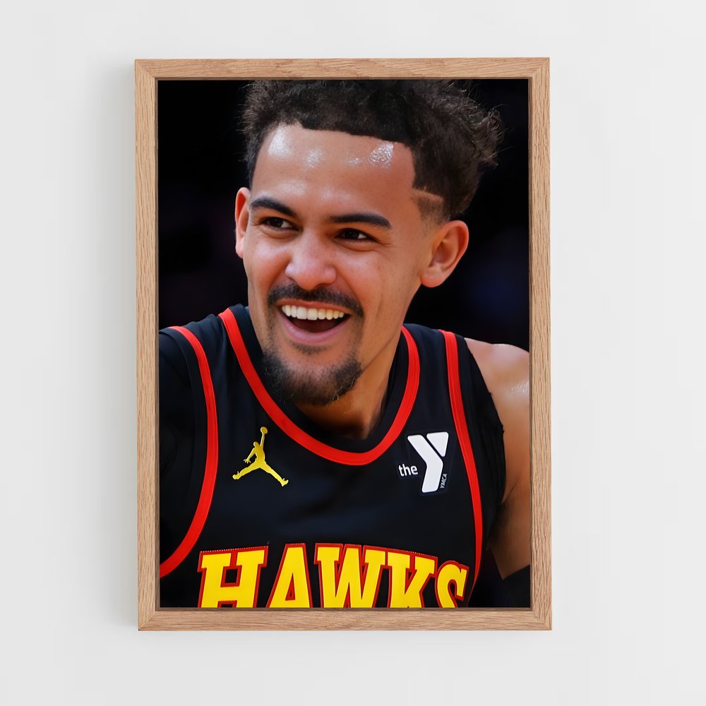 ap-atlanta hawks-7 cadre Bois clair