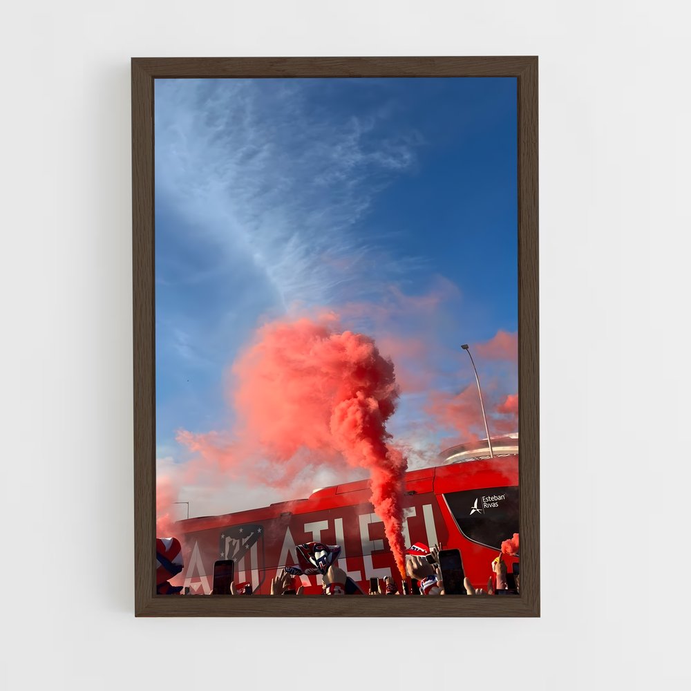 ap-atletico madrid cf-17 cadre Bois foncé
