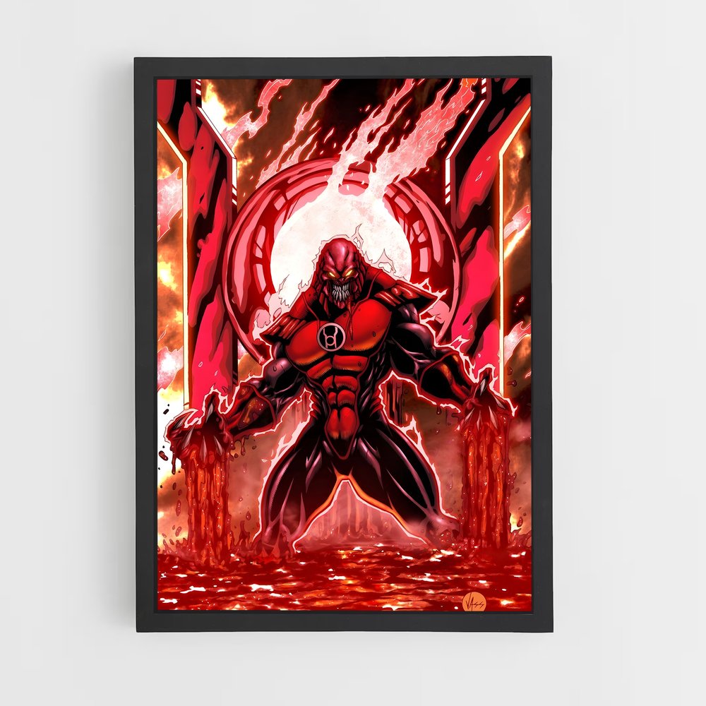 ap-atrocitus red lantern-1 cadre Noir