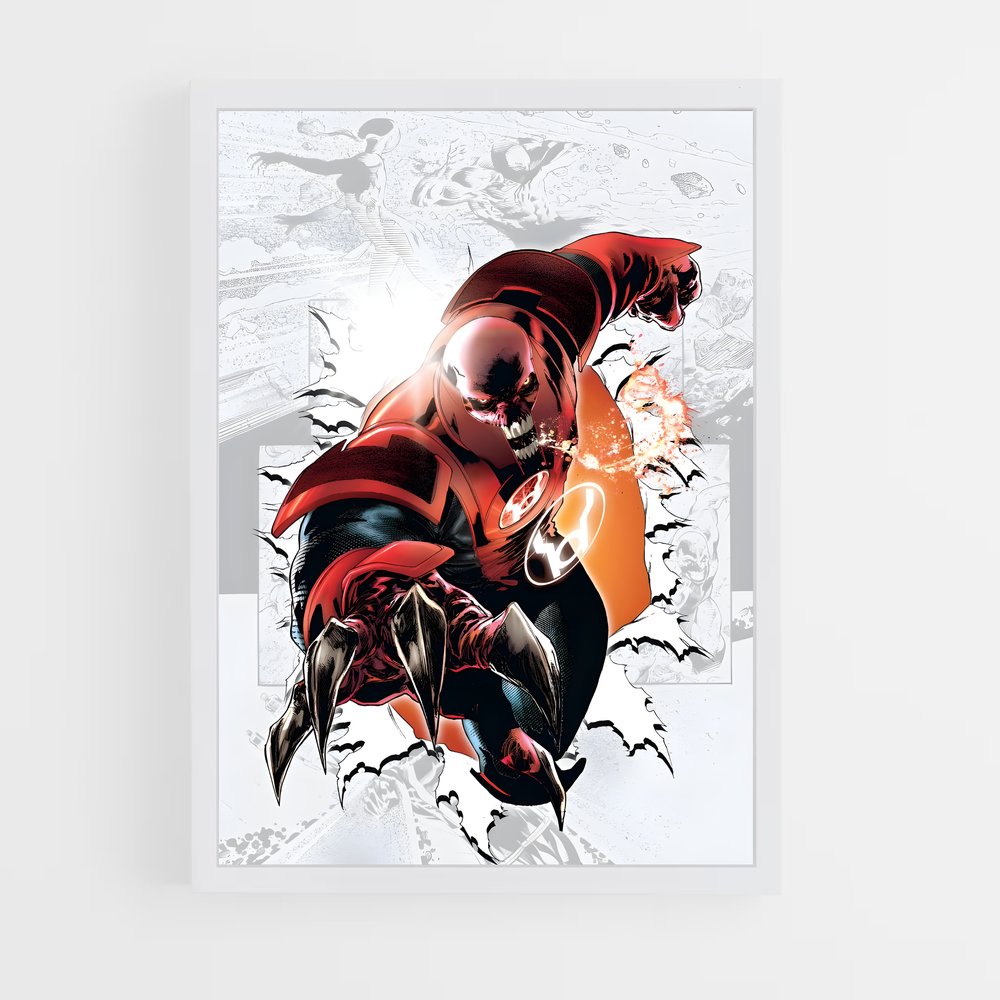 ap-atrocitus red lantern-12 cadre Blanc
