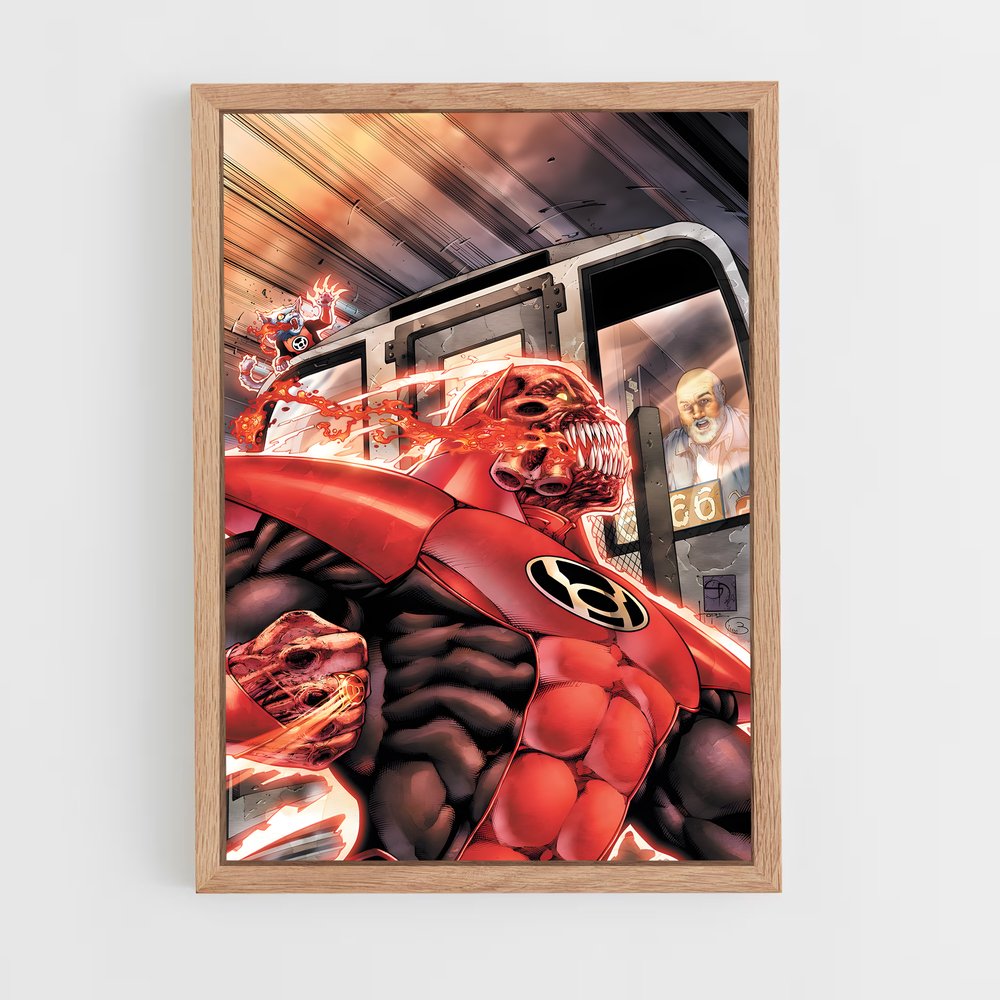 ap-atrocitus red lantern-14 cadre Bois clair