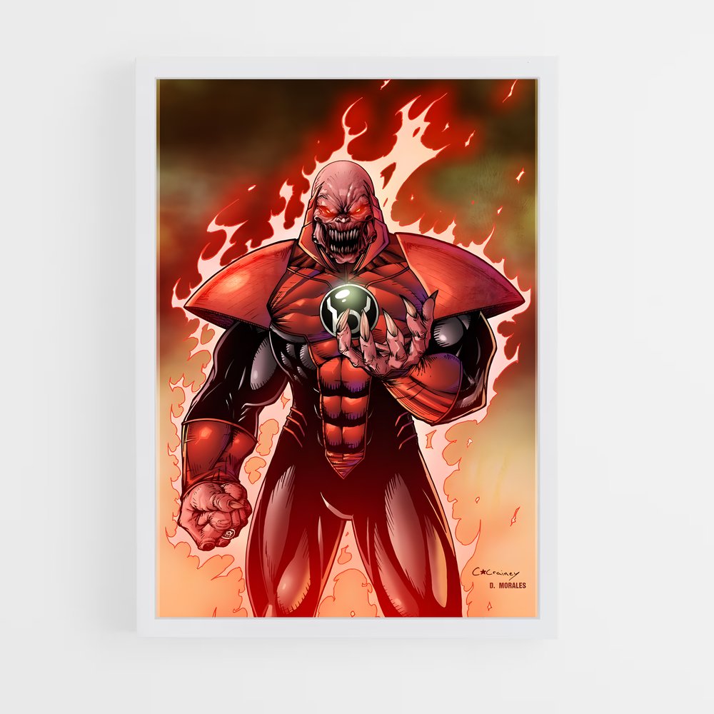 ap-atrocitus red lantern-5 cadre Blanc