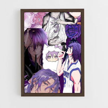 ap-atsushi murasakibara-3 cadre Bois foncé