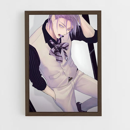 ap-atsushi murasakibara-6 cadre Bois foncé