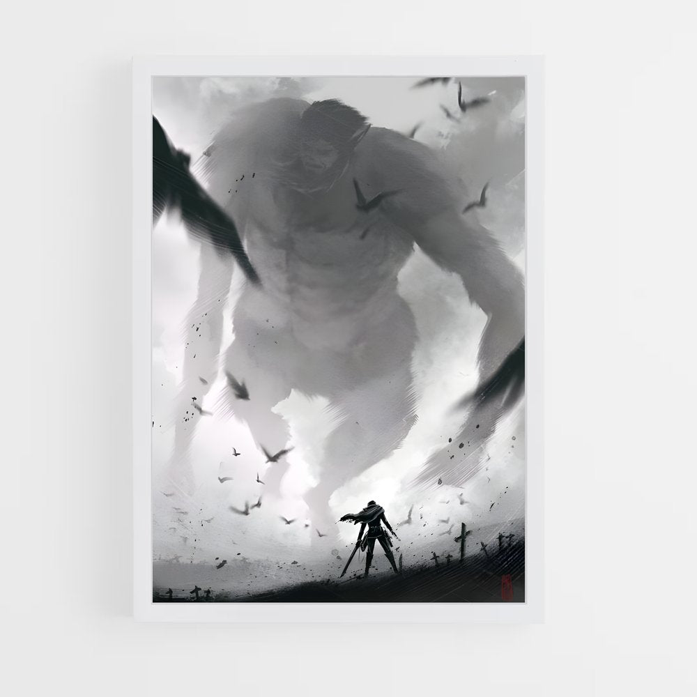 ap-attack on titan-10 cadre Blanc