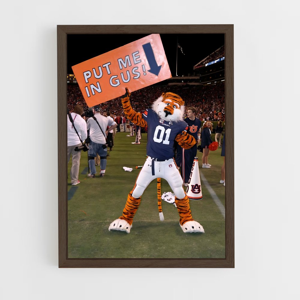 ap-auburn tigers-2 cadre Bois foncé