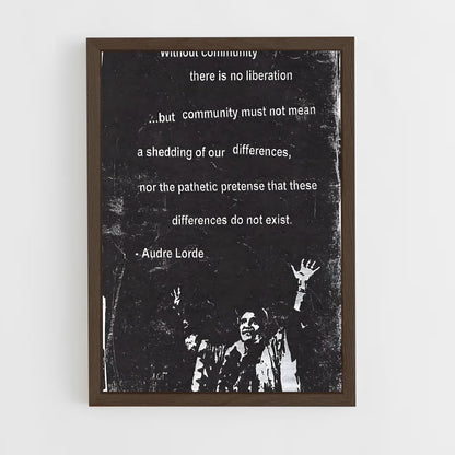 ap-audre lorde-2 cadre Bois foncé