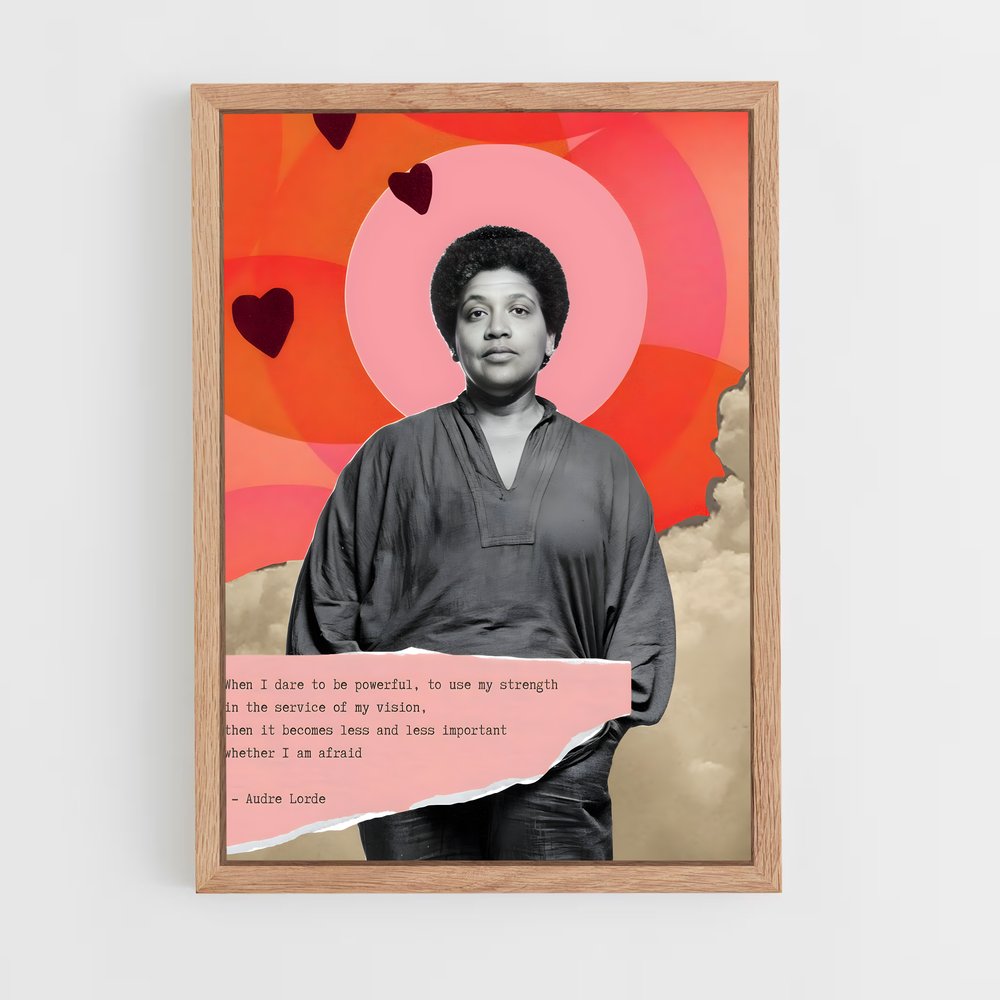 ap-audre lorde-3 cadre Bois clair
