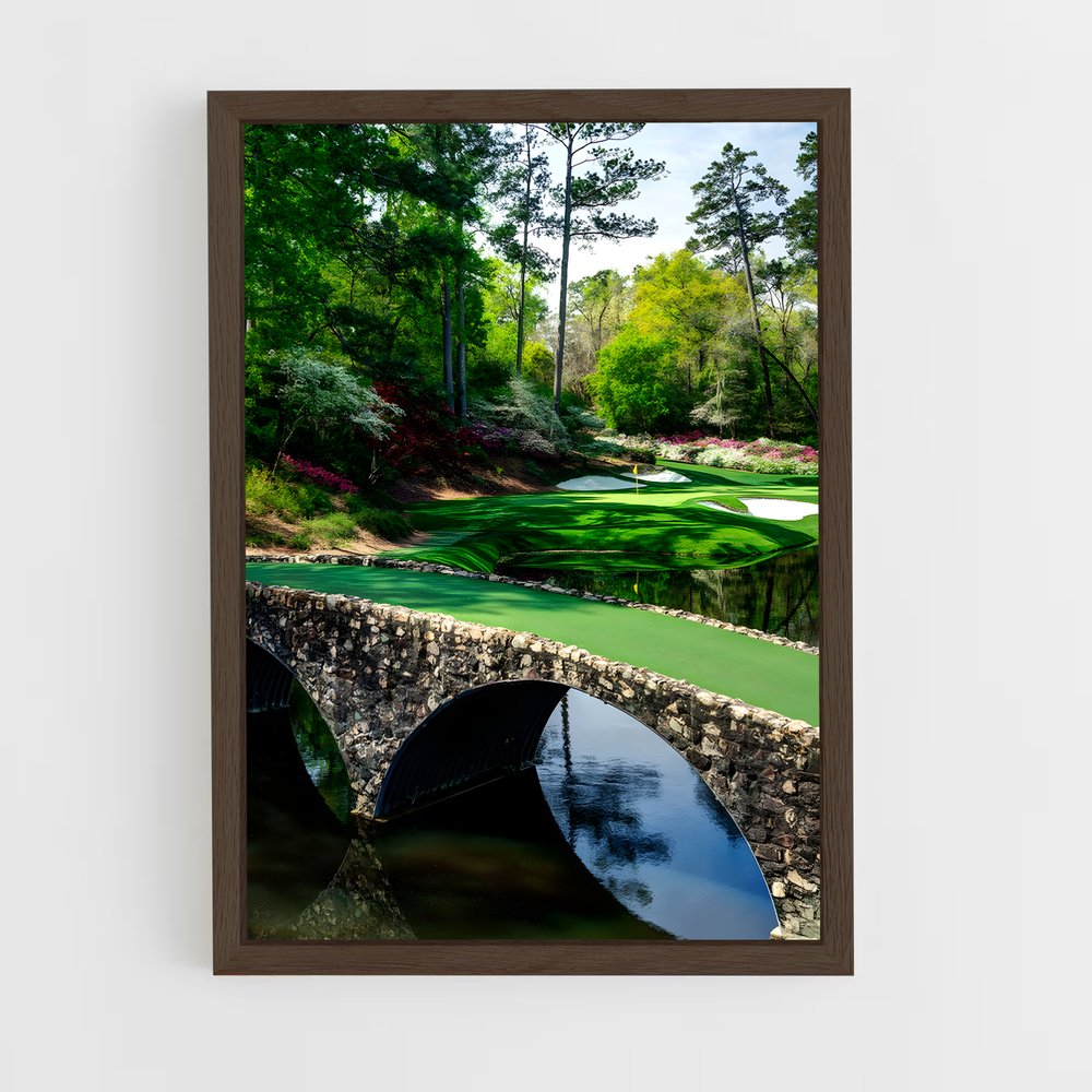 ap-augusta national golf club-1 cadre Bois foncé