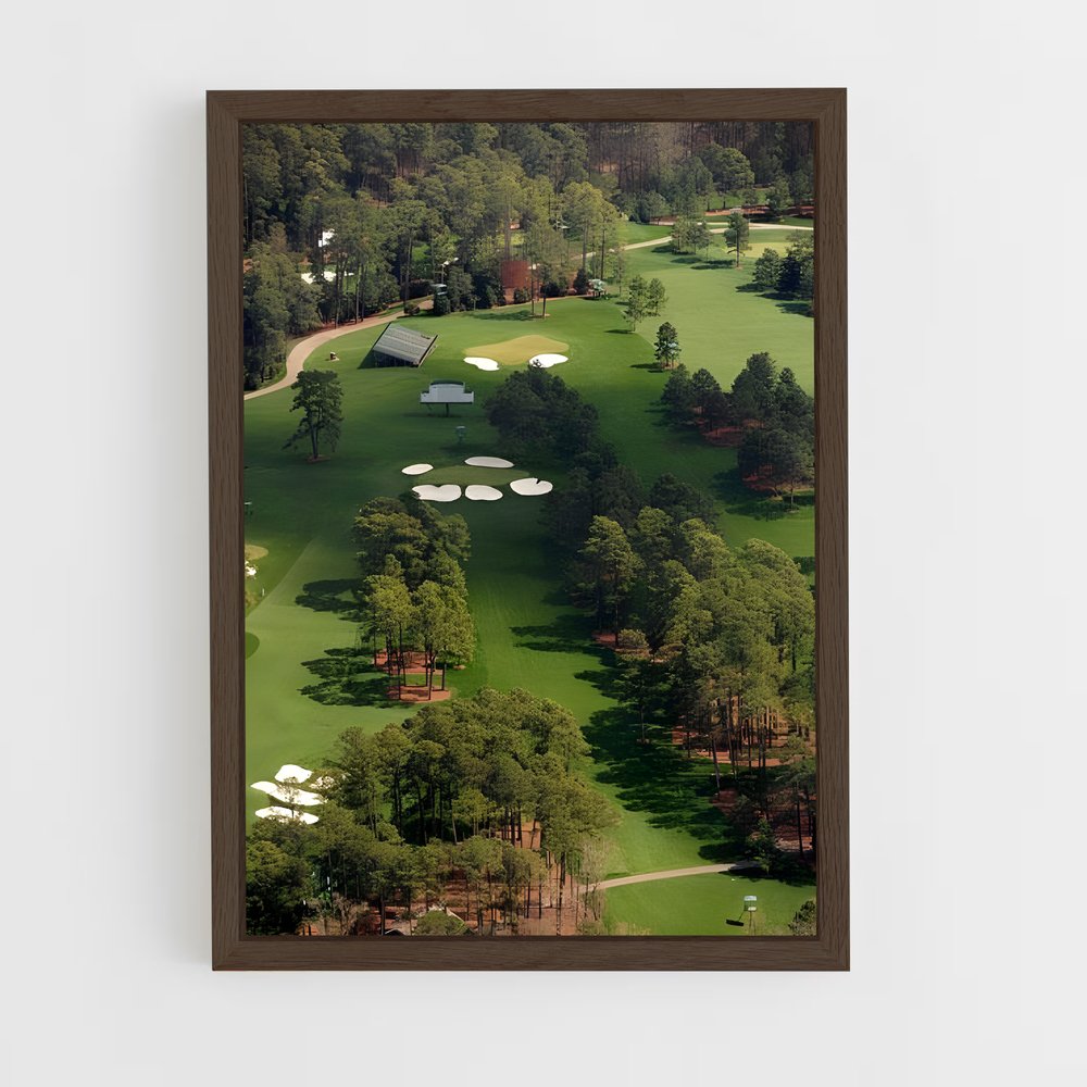 ap-augusta national golf club-4 cadre Bois foncé