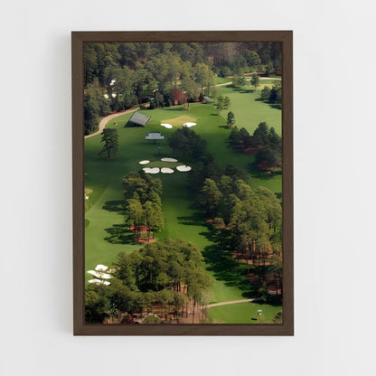 ap-augusta national golf club-4 cadre Bois foncé