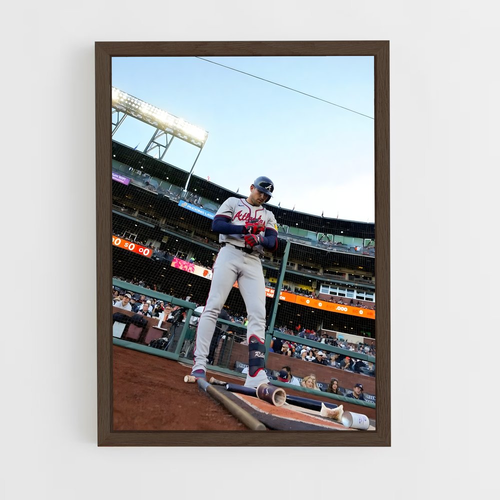 ap-austin riley-5 cadre Bois foncé