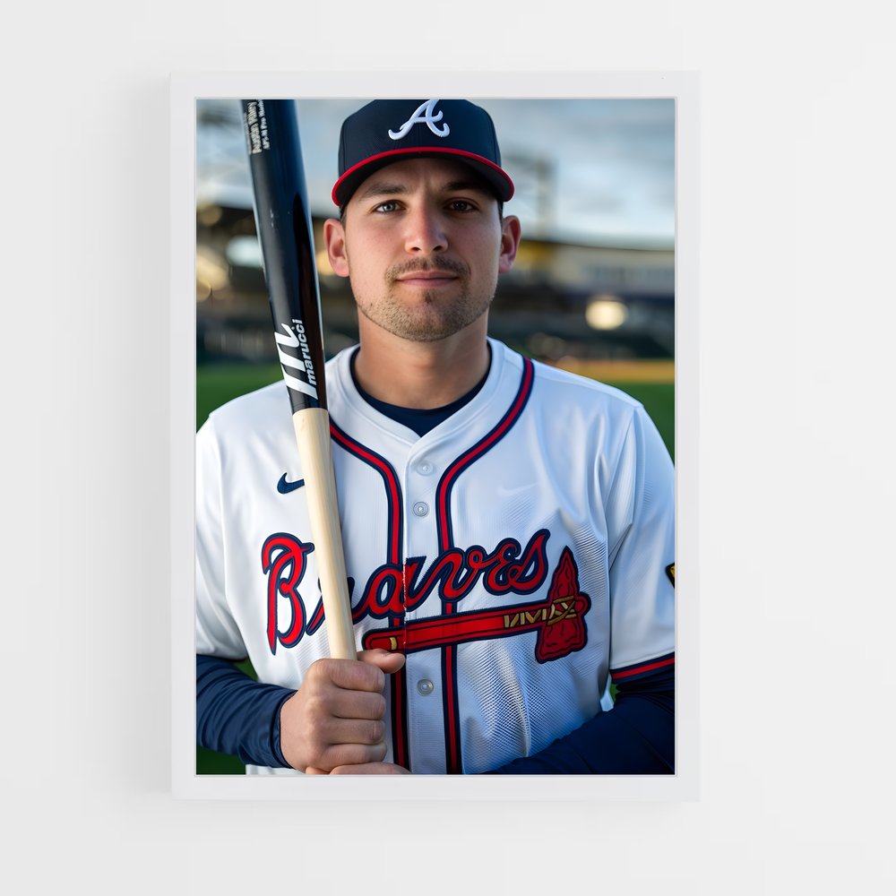 ap-austin riley-8 cadre Blanc