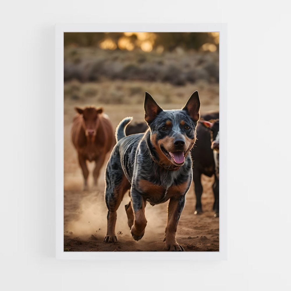 ap-australian cattle dog-4 cadre Blanc