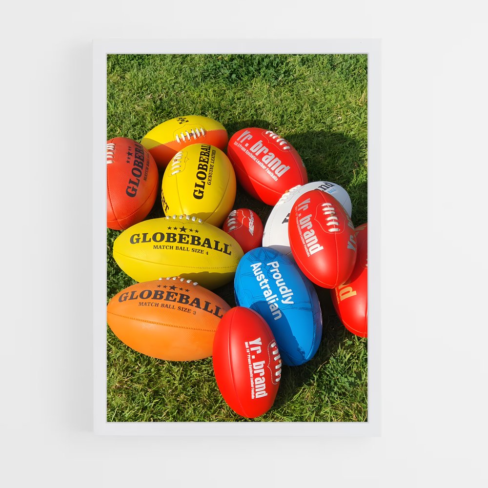 ap-australian football-1 cadre Blanc