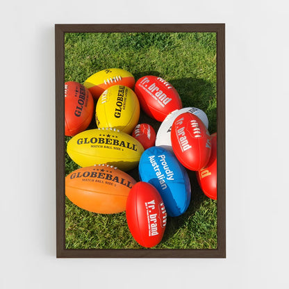 ap-australian football-1 cadre Bois foncé
