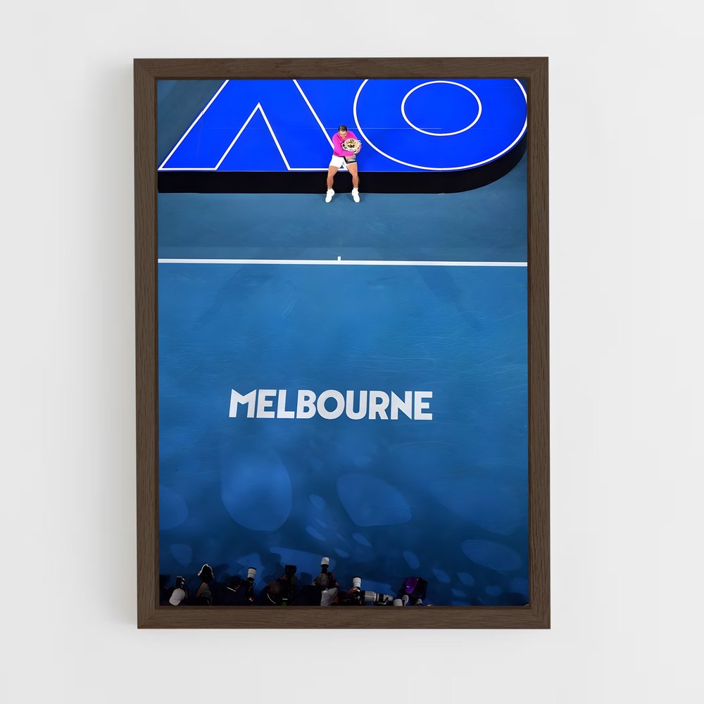 ap-australian open tennis-3 cadre Bois foncé