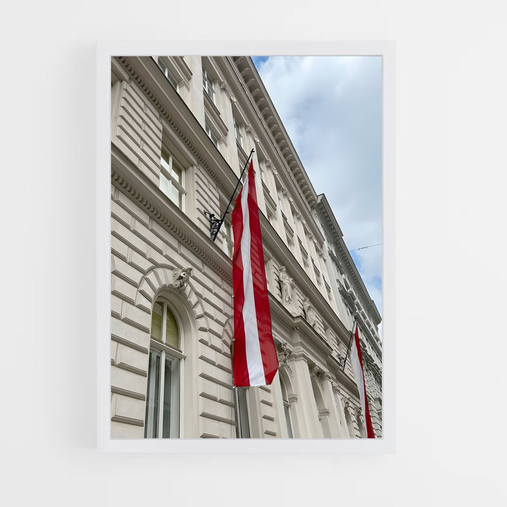 ap-austria flag-2 cadre Blanc
