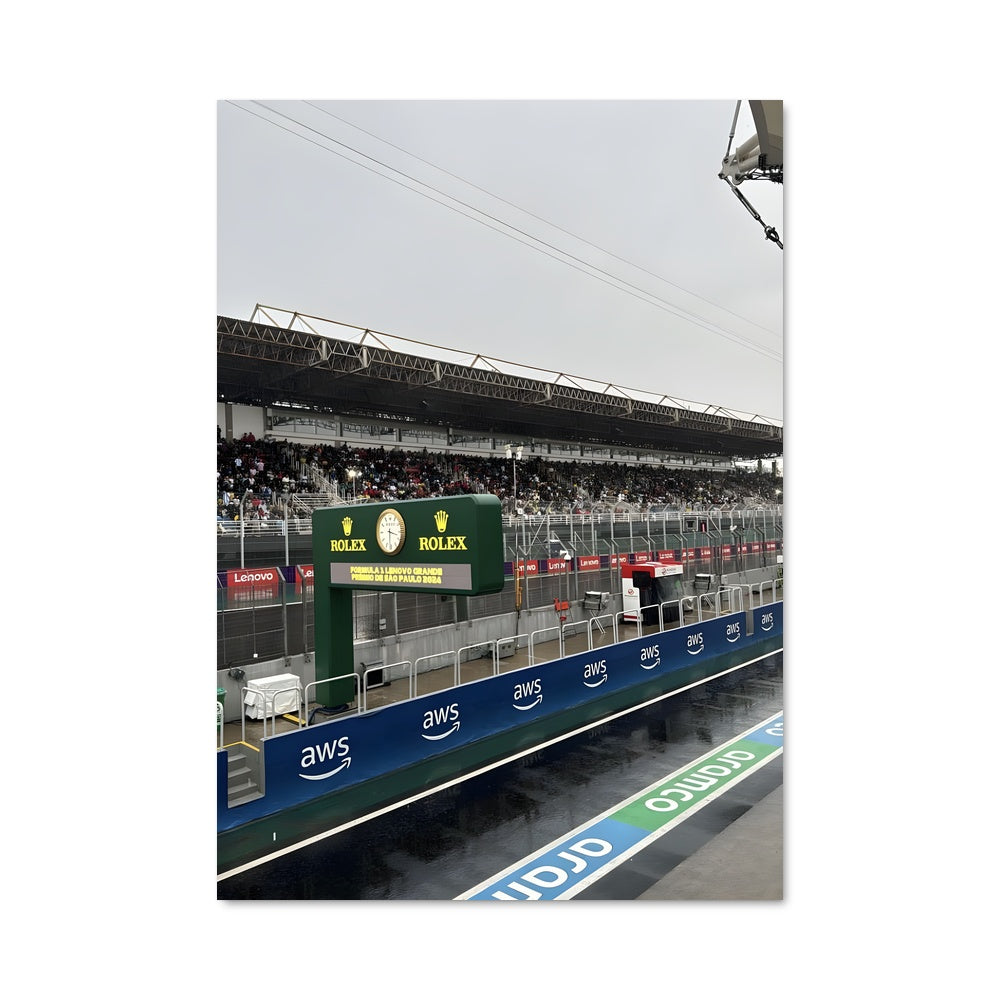 Poster Pit Stop Interlagos