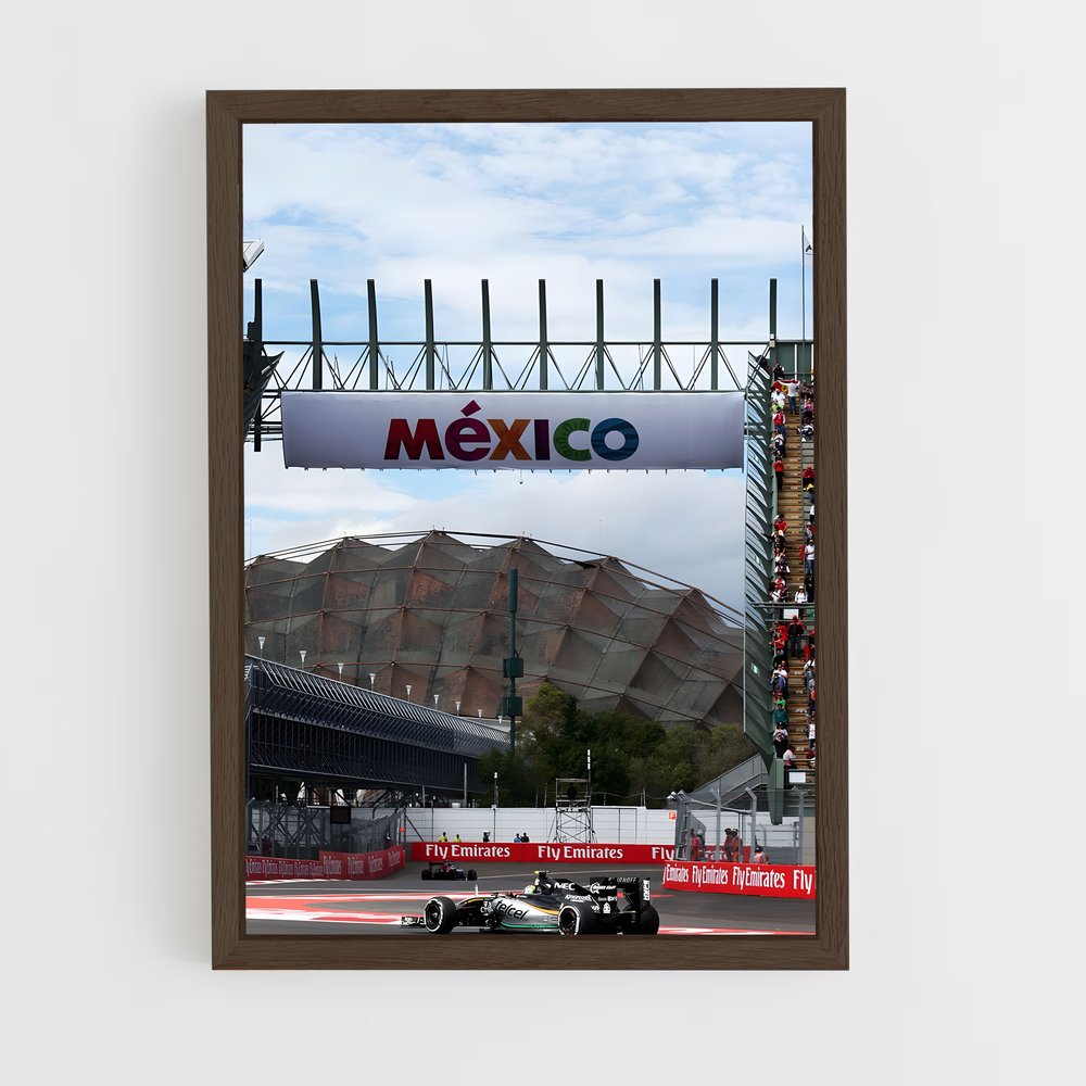 ap-autodromo hermanos rodriguez mexico-1 cadre Bois foncé