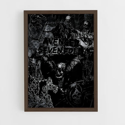 ap-avenged sevenfold-2 cadre Bois foncé