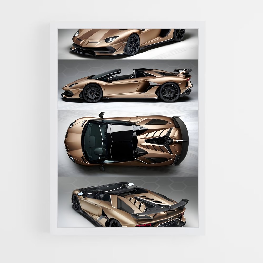 ap-aventador svj roadster-1 cadre Blanc