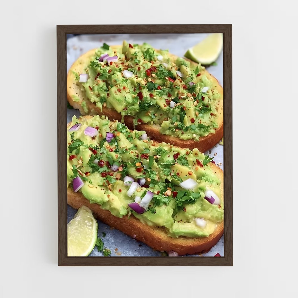 ap-avocado toast-1 cadre Bois foncé