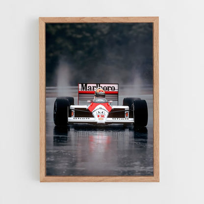 ap-ayrton senna-1 cadre Bois clair