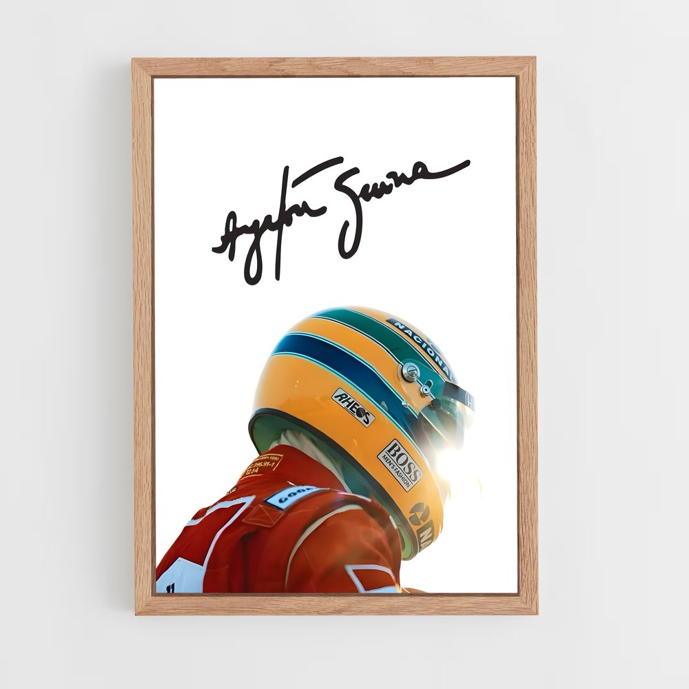 ap-ayrton senna-3 cadre Bois clair