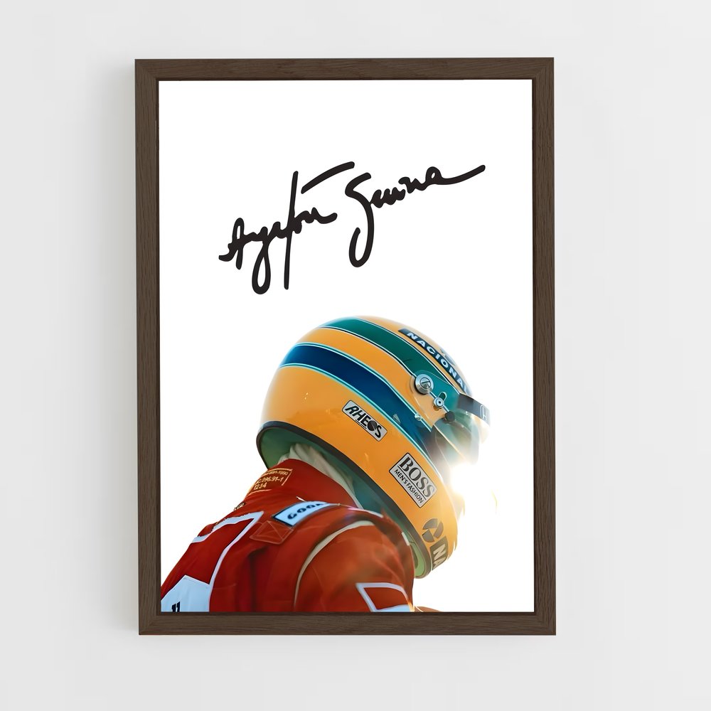 ap-ayrton senna-3 cadre Bois foncé