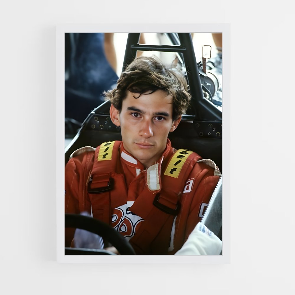 ap-ayrton senna-5 cadre Blanc