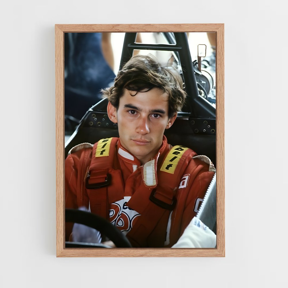 ap-ayrton senna-5 cadre Bois clair
