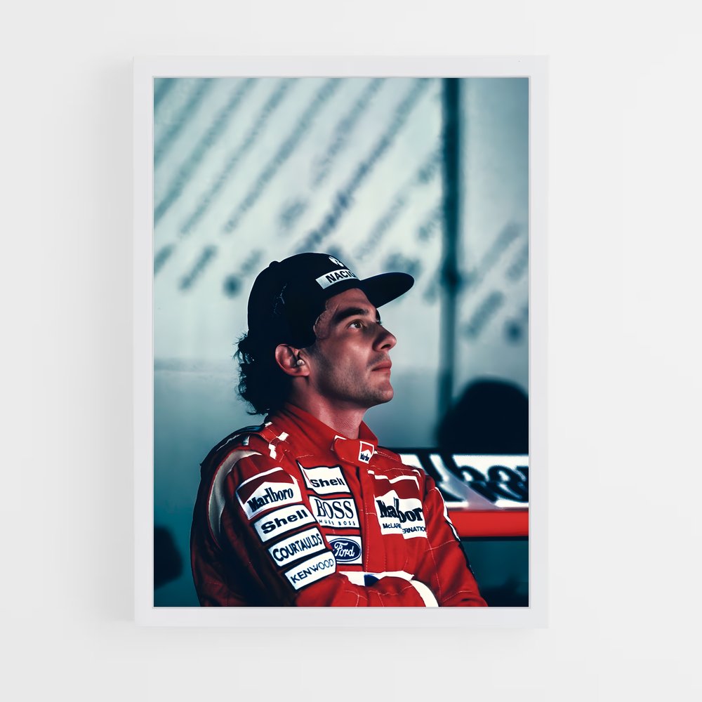 ap-ayrton senna-6 cadre Blanc