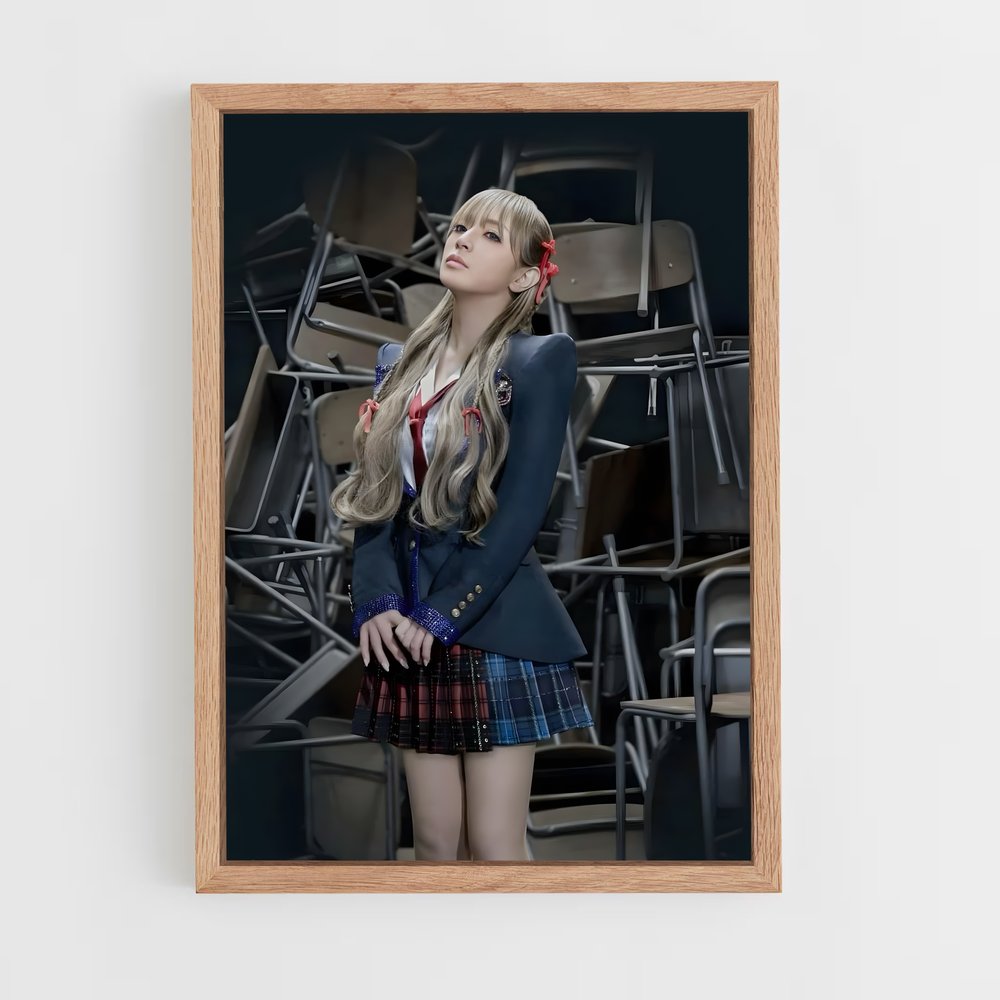 ap-ayumi hamasaki-2 cadre Bois clair