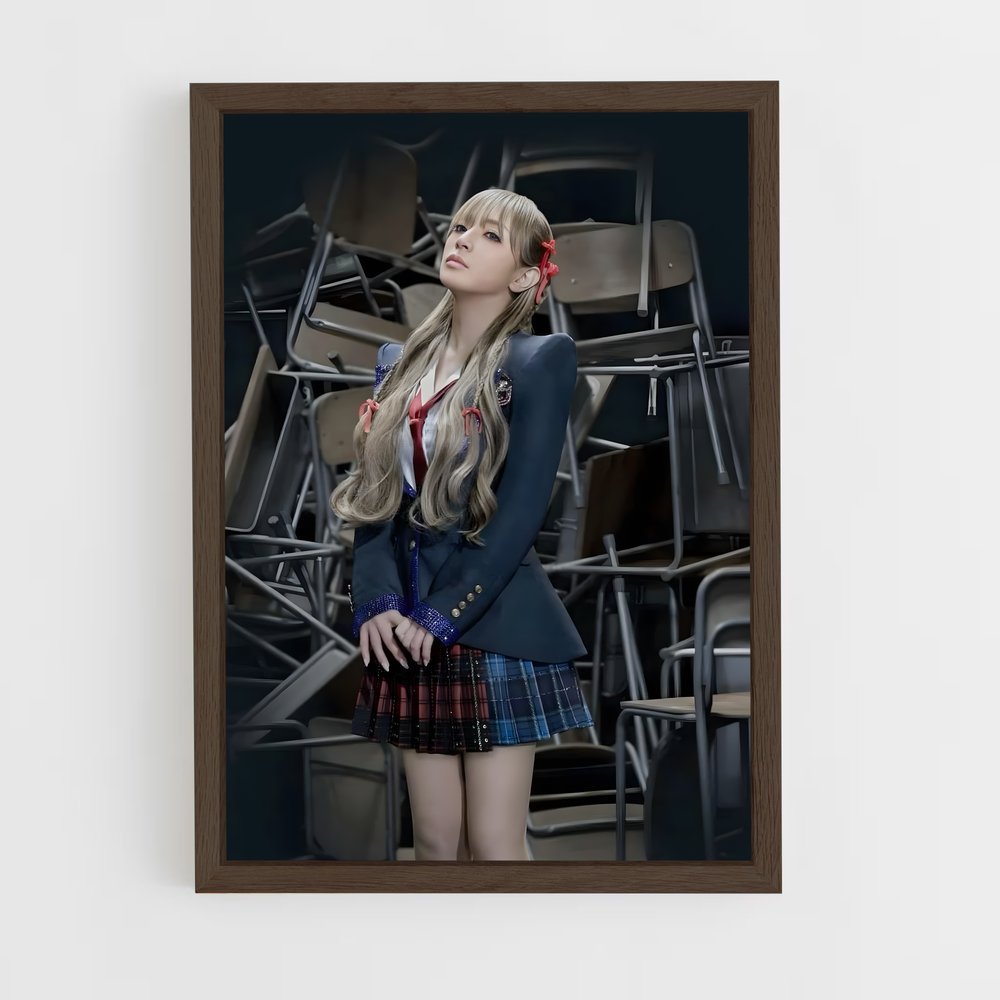 ap-ayumi hamasaki-2 cadre Bois foncé