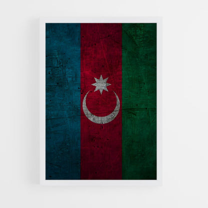 ap-azerbaijan flag-3 cadre Blanc