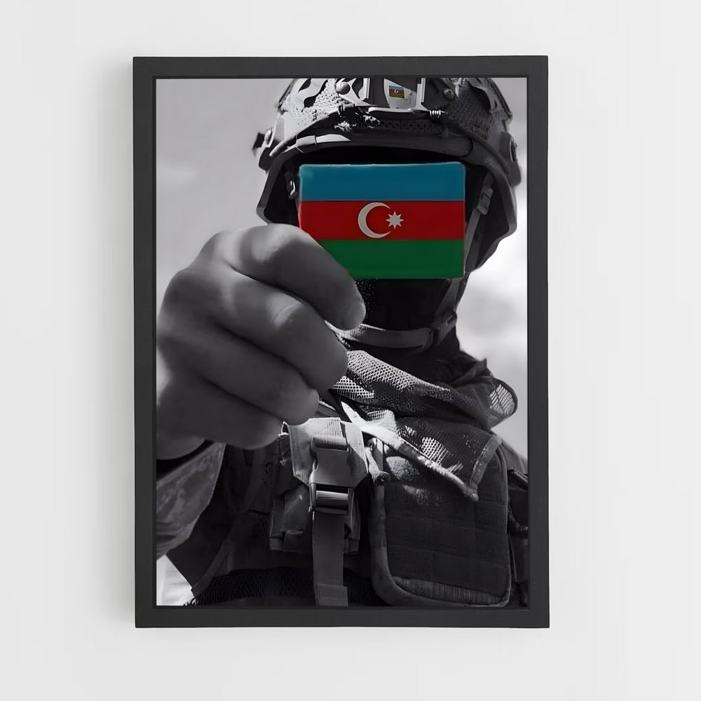 ap-azerbaijan flag-5 cadre Noir