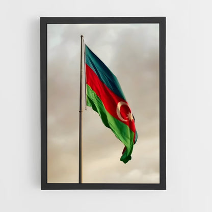 ap-azerbaijan flag-6 cadre Noir