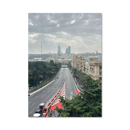 Poster Skyline de Bakou
