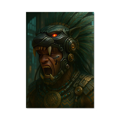 Poster Aztec warrior 691