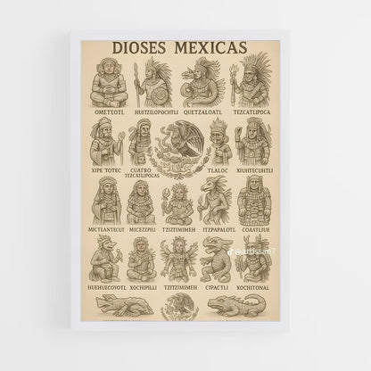 ap-aztec mythology-3 cadre Blanc