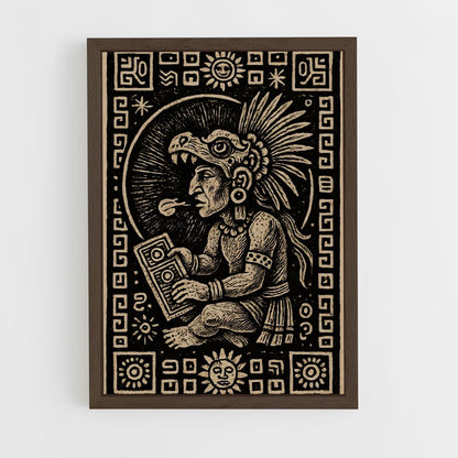 ap-aztec mythology-4 cadre Bois foncé