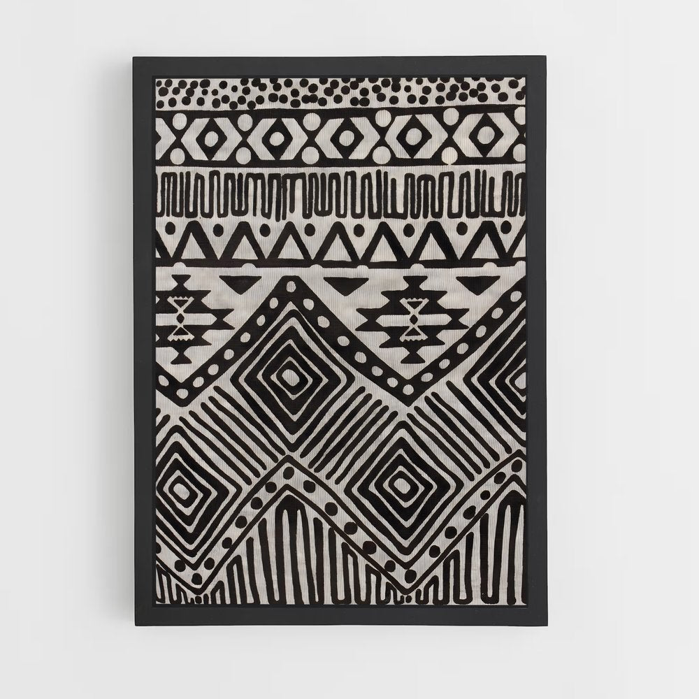ap-aztec patterns-2 cadre Noir