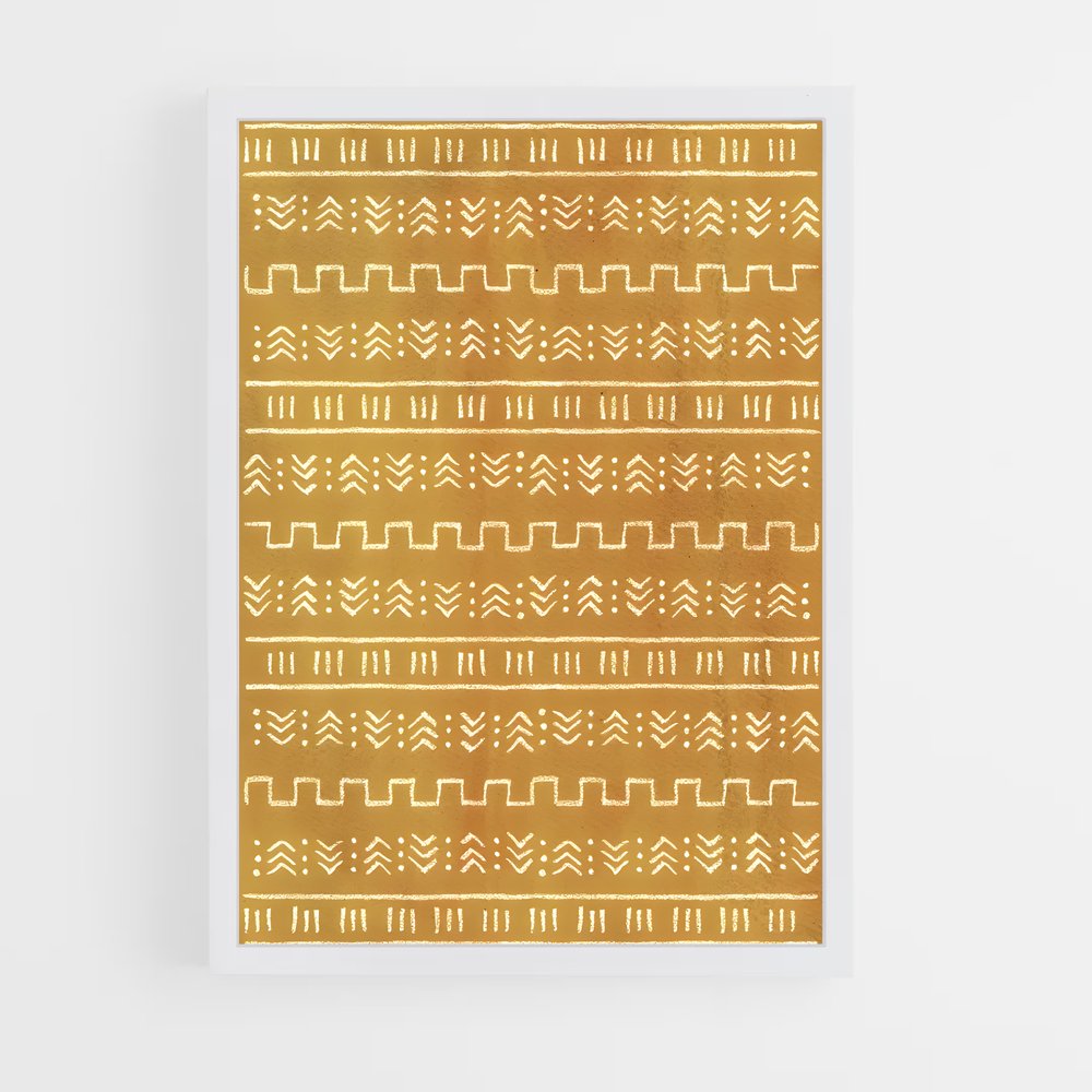 ap-aztec patterns-7 cadre Blanc