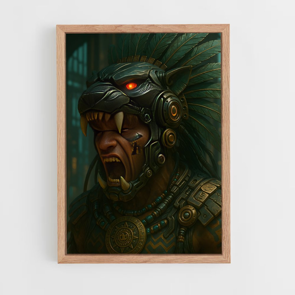 ap-aztec warrior-9 cadre Bois clair