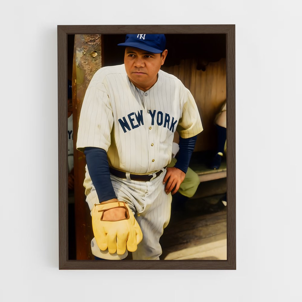 ap-babe ruth-2 cadre Bois foncé
