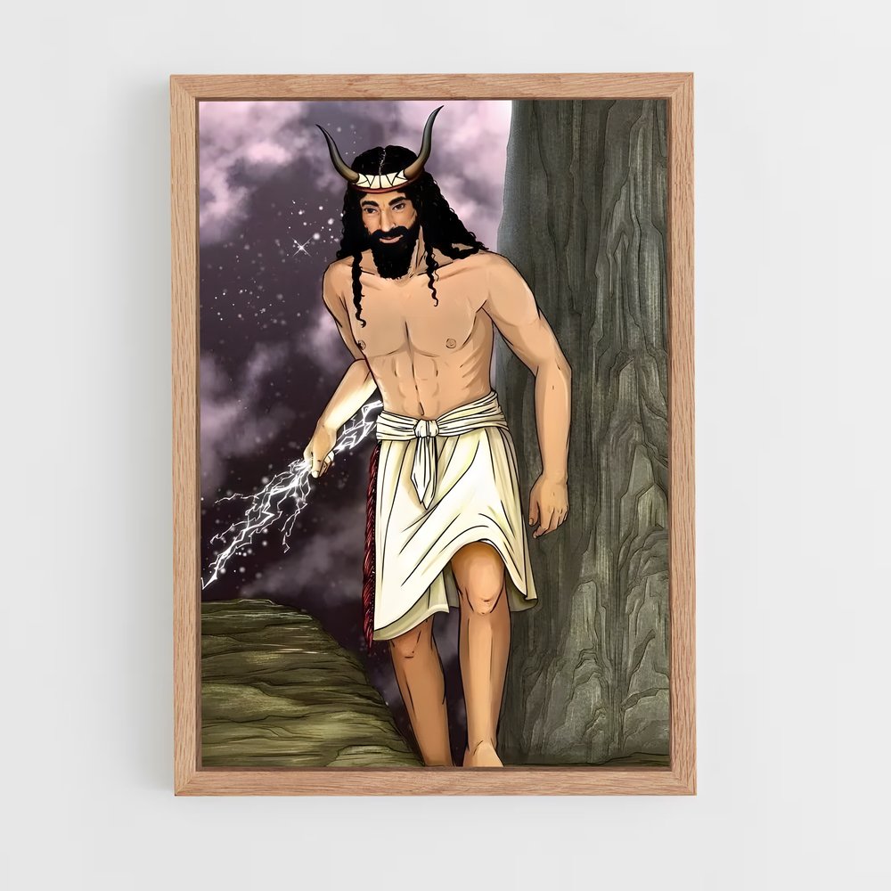 ap-babylonian gods-4 cadre Bois clair