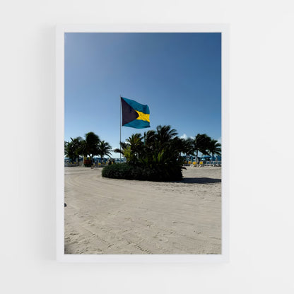 ap-bahamas flag-1 cadre Blanc