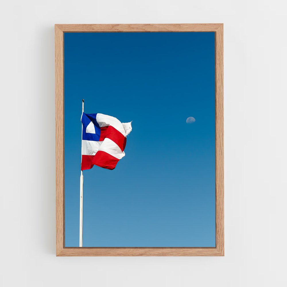 ap-bahia flag-1 cadre Bois clair