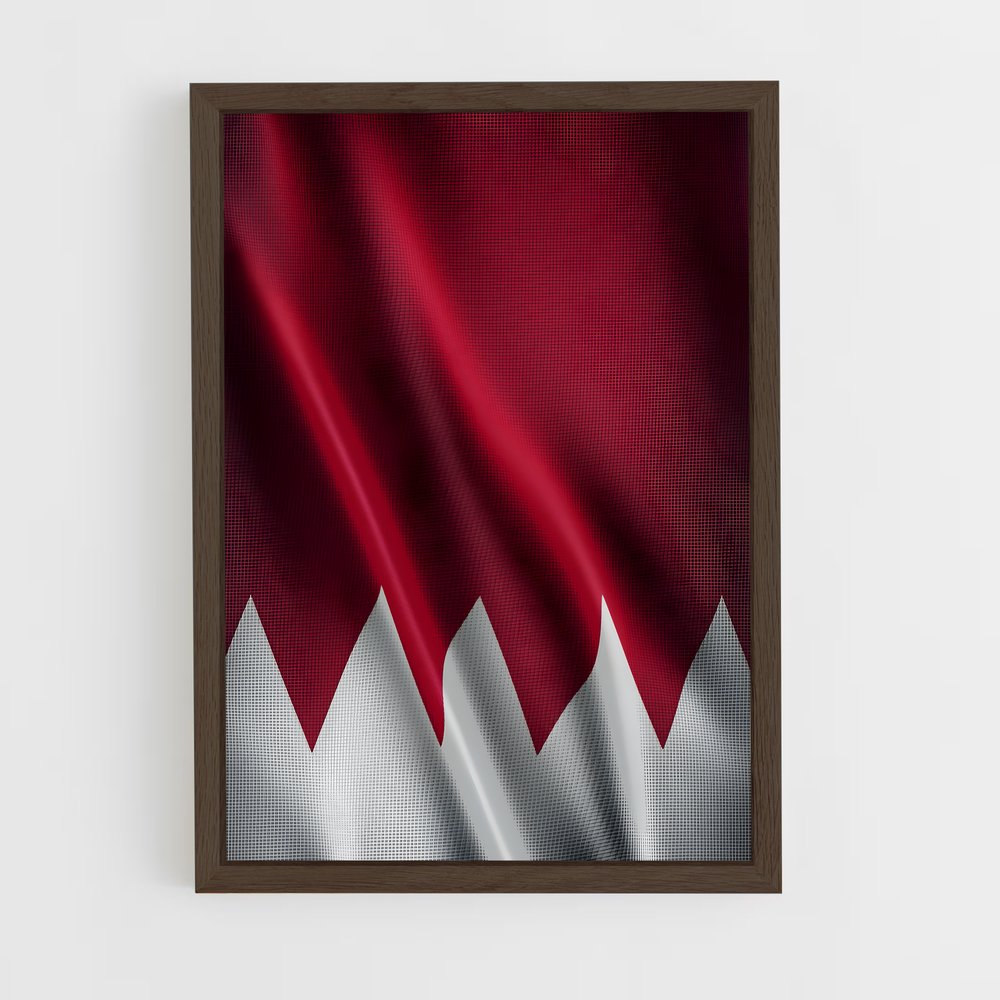 ap-bahrain flag-1 cadre Bois foncé